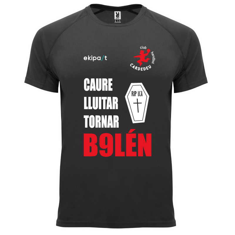 Camiseta negra Handbol Cardedeu